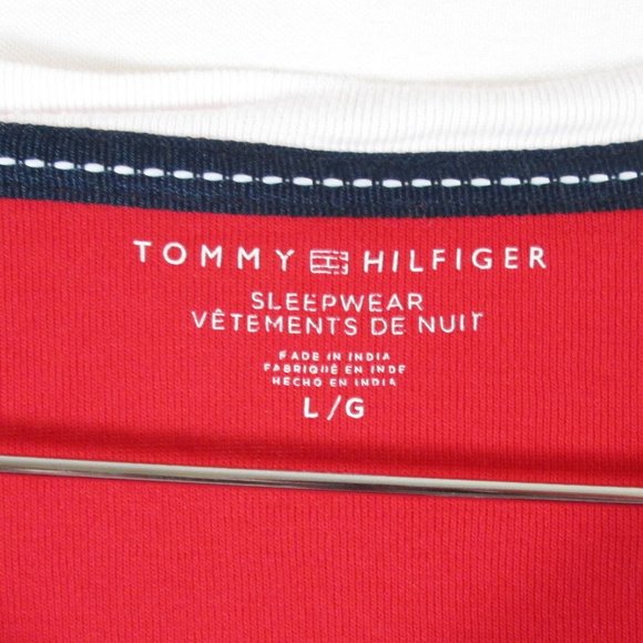 Tommy Hilfiger Womens Sleepwear 1/4 Button up Shirt Size Large Pre-owned… - Picture 3 of 5